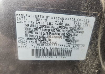 2020 Nissan Kicks Sv, uszkodzenie: Przód, Copart lot 70454386, zdjęcie 12 z 14