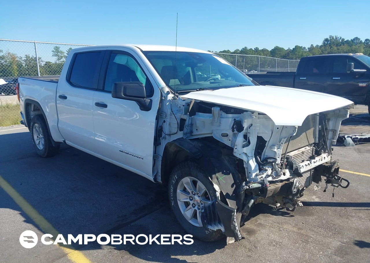 2023 Gmc Sierra 1500 4wd  Short Box Pro, daño Frontal, Iaai lote 46221309