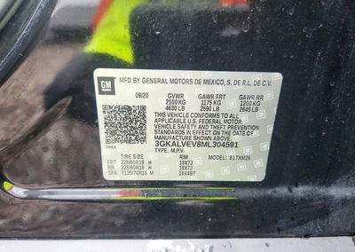 2021 Gmc Terrain Slt, Side damage, Copart lot 73454496, photo 13 of 13