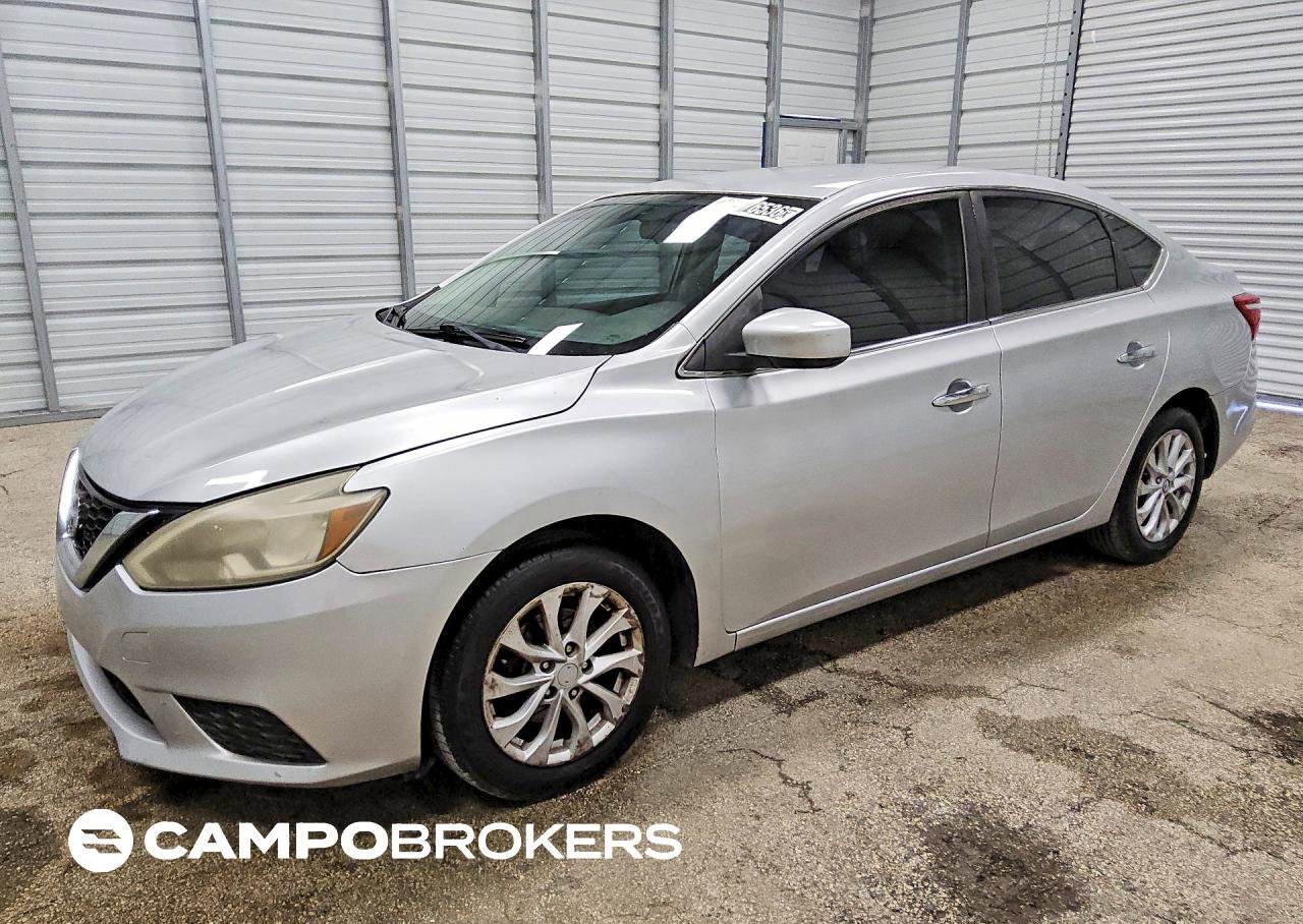 2019 Nissan Sentra Sv, daño Abolladuras/rayones menores, Copart lote 67576536