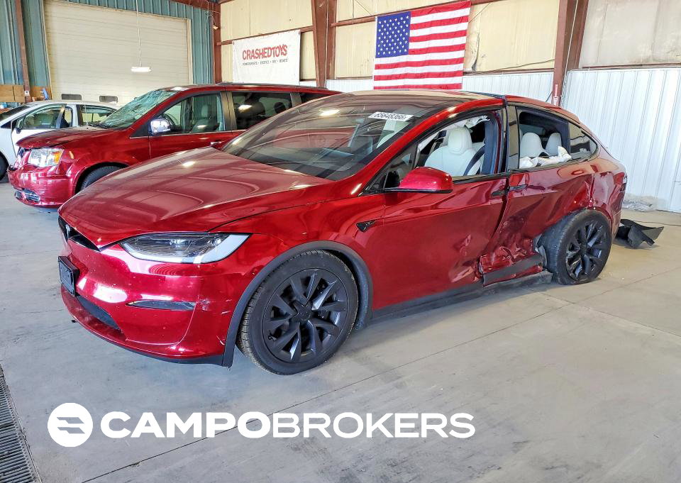 2023 Tesla Model X, daño Lateral, Copart lote 65648366