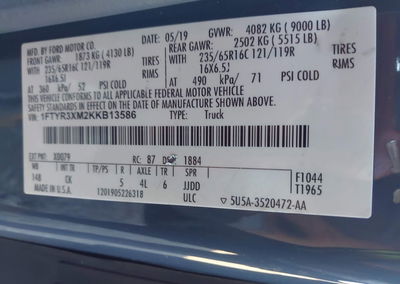 2019 Ford Transit-250, uszkodzenie: Normal Wear & Tear, Iaai lot 46356448, zdjęcie 8 z 15