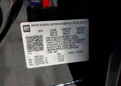 2026 Chevrolet Equinox Lt, Front End damage, Copart lot 74217906, photo 14 of 16