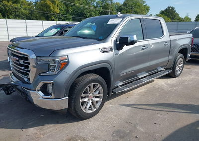 2021 Gmc Sierra 1500 4wd  Short Box Slt, Front End damage, Iaai lot 45835551, photo 2 of 22