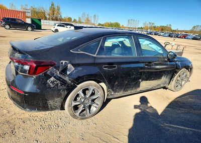 2025 Honda Civic Sport, daño Damage History, Copart lote 73862296, foto 3 de 12