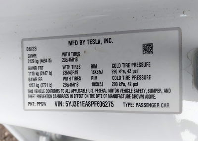 2023 Tesla Model 3 Rear-wheel Drive, uszkodzenie: Lewy bok, Iaai lot 46285446, zdjęcie 9 z 19
