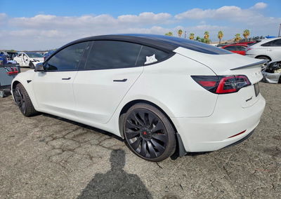 2022 Tesla Model 3, daño Lateral, Copart lote 68897126, foto 2 de 14