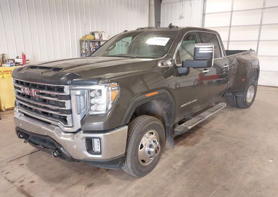 2022 Gmc Sierra 3500hd Slt, Rear damage, Iaai lot 44893100, photo 2 of 19