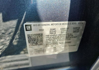 2019 Gmc Sierra K1500 At4, Front End damage, Copart lot 71032166, photo 12 of 14
