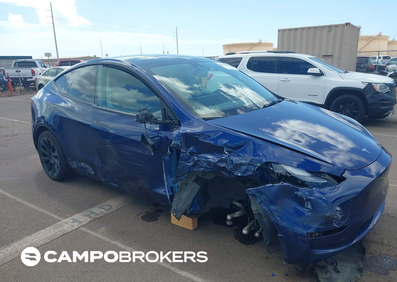 2023 Tesla Model Y Awd/long Range Dual Motor All-wheel Drive, daño Frontal derecho, Iaai lote 46141984