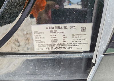 2023 Tesla Model X, daño Frontal, Copart lote 65848266, foto 12 de 14