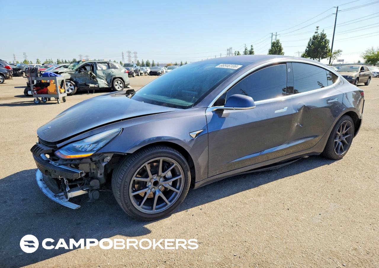2019 Tesla Model 3, daño Frontal, Copart lote 66846106