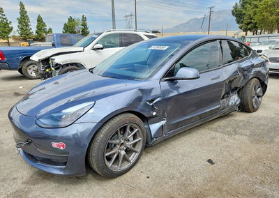 2023 Tesla Model 3, daño Lateral, Copart lote 61208956