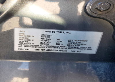 2023 Tesla Model Y, daño Frontal, Copart lote 73102316, foto 14 de 14