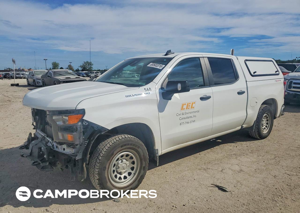 2024 Chevrolet Silverado K1500, daño Frontal, Copart lote 69503316