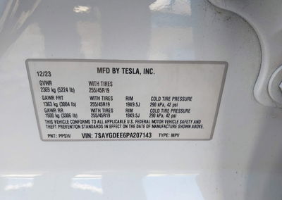 2023 Tesla Model Y, daño Frontal, Iaai lote 46225854, foto 9 de 15