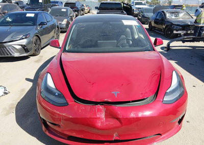2021 Tesla Model 3 Long Range Dual Motor All-wheel Drive, Front & Rear damage, Iaai lot 46082913, photo 11 of 15