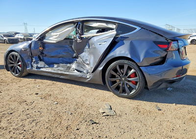 2020 Tesla Model 3, daño Lateral, Copart lote 70287316, foto 2 de 14