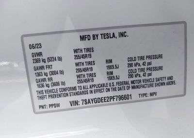 2023 Tesla Model Y Awd/long Range Dual Motor All-wheel Drive, uszkodzenie: Prawy przód, Iaai lot 46142857, zdjęcie 9 z 16