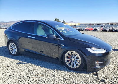2020 Tesla Model X, daño Frontal, Copart lote 73090306, foto 4 de 14