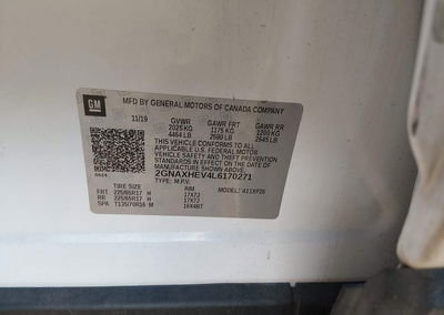 2020 Chevrolet Equinox Fwd Ls, daño Normal Wear & Tear, Iaai lote 46405915, foto 9 de 17
