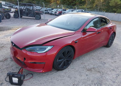 2022 Tesla Model S Dual Motor All-wheel Drive, uszkodzenie: Prawy bok, Iaai lot 46305505, zdjęcie 2 z 15