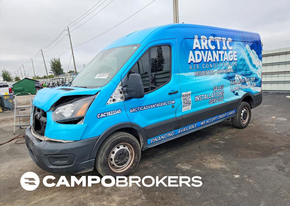 2021 Ford Transit 250 Delivery Van, daño Frontal, Copart lote 70528926