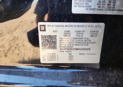 2021 Gmc Sierra C1500 Slt, Front End damage, Copart lot 67256116, photo 12 of 14