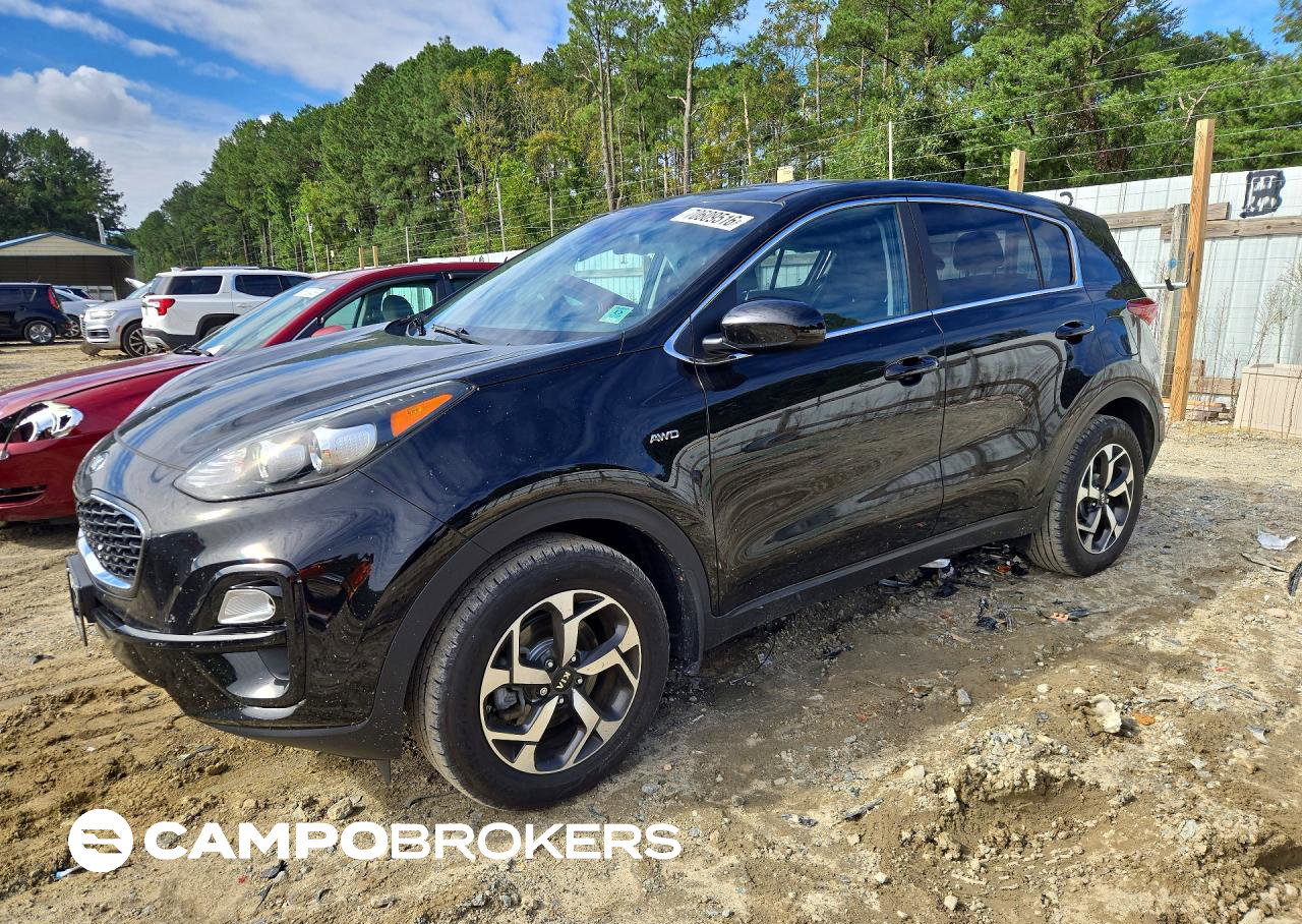 2021 Kia Sportage Lx, Side damage, Copart lot 70609516