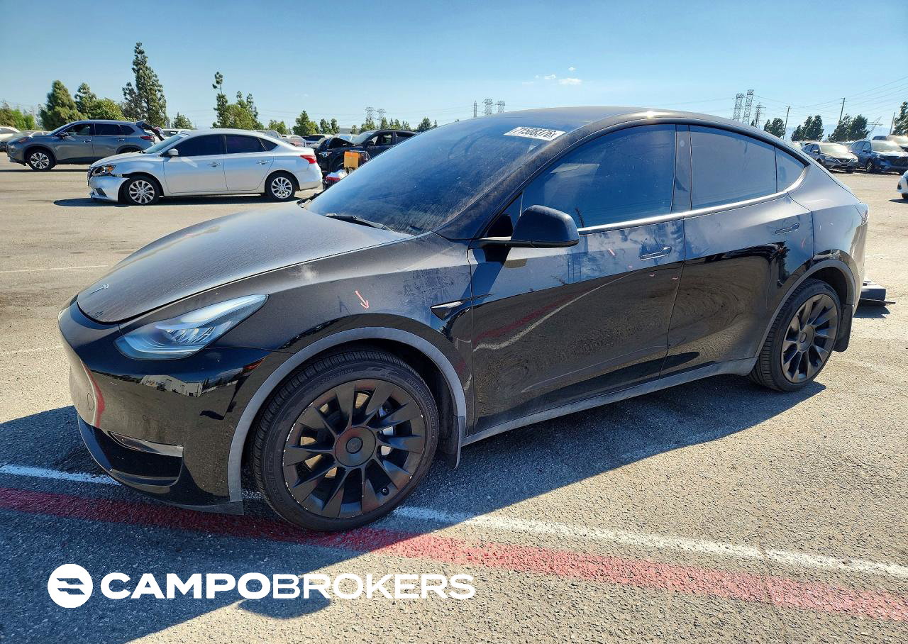2022 Tesla Model Y, daño Lateral, Copart lote 71508376