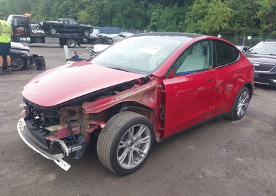 2023 Tesla Model Y Awd/long Range Dual Motor All-wheel Drive, uszkodzenie: Przód, Iaai lot 46041065, zdjęcie 2 z 23