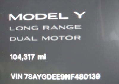2022 Tesla Model Y Long Range Dual Motor All-wheel Drive, Suspension damage, Iaai lot 46105787, photo 15 of 16