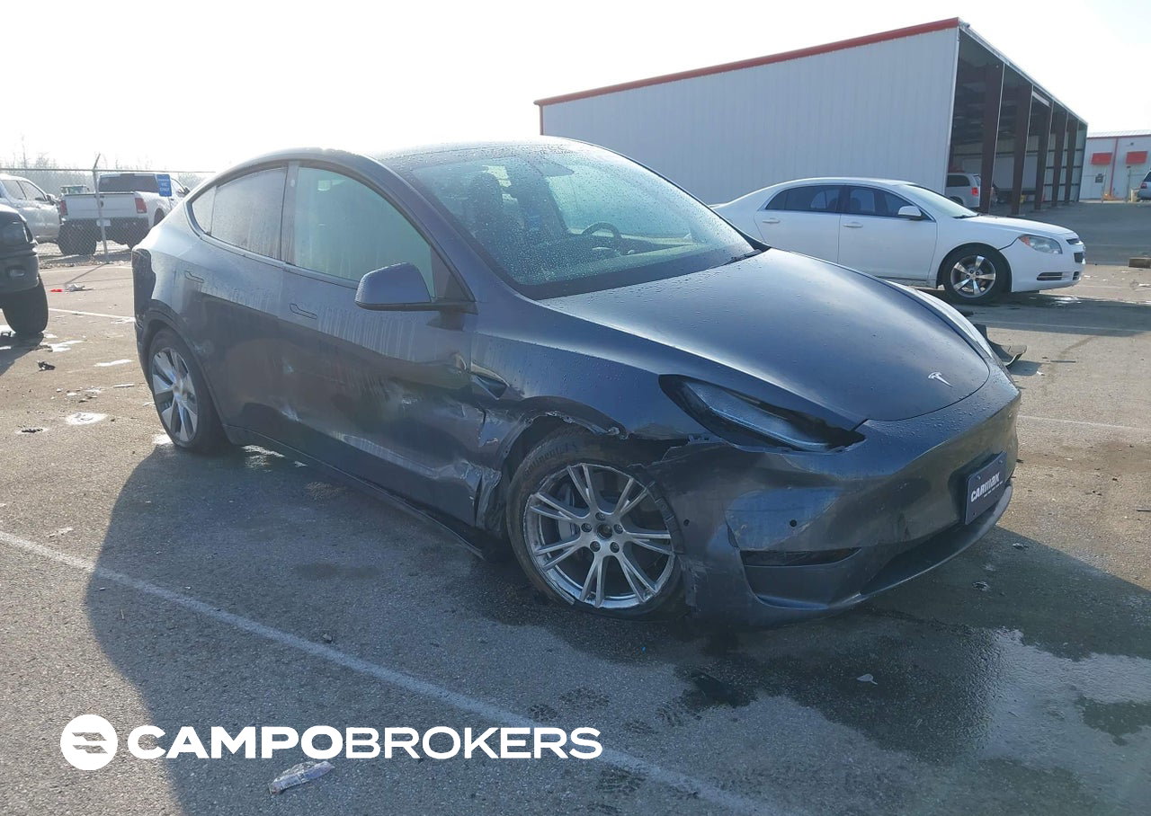 2021 Tesla Model Y Long Range Dual Motor All-wheel Drive, пошкодження: Правий бік, Iaai лот 44393195