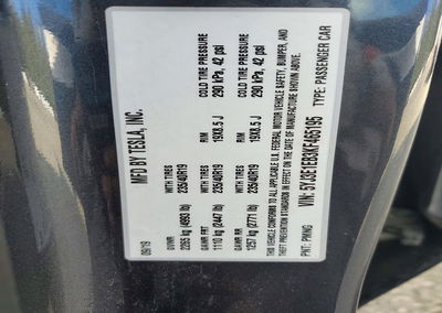 2019 Tesla Model 3, daño Frontal, Copart lote 74435826, foto 12 de 12