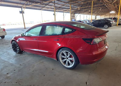 2022 Tesla Model 3, daño Frontal, Copart lote 58246366, foto 2 de 12