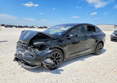 2023 Tesla Model X, Front End damage, Copart lot 65848266