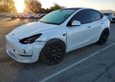 2022 Tesla Model Y, daño Frontal, Copart lote 74674186