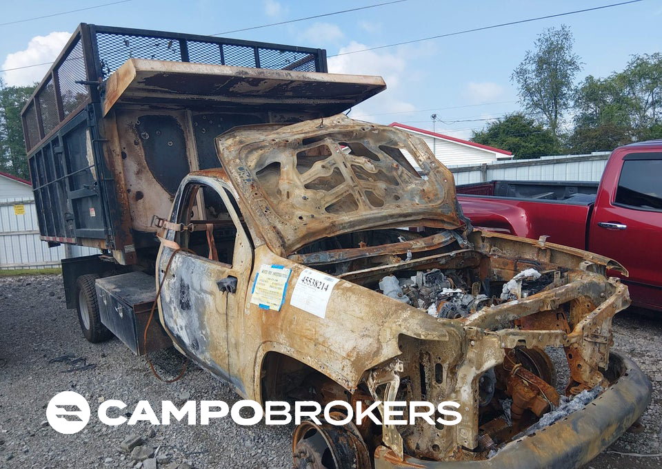 2021 Chevrolet Silverado 3500hd Chassis Work Truck, Total Burn damage, Iaai lot 45538214