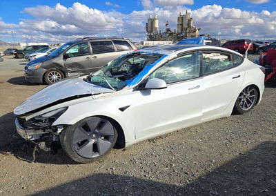 2022 Tesla Model 3, daño Frontal, Copart lote 72773006