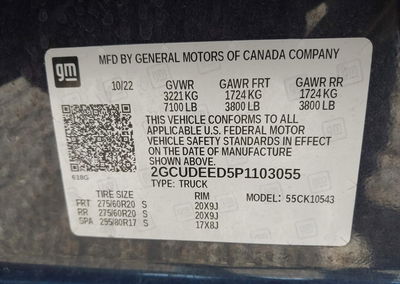 2023 Chevrolet Silverado 1500 4wd  Short Bed Rst, uszkodzenie: Prawy bok, Iaai lot 46321390, zdjęcie 9 z 16