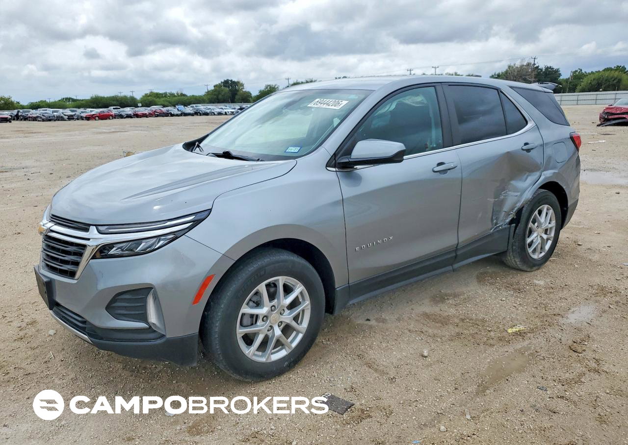 2023 Chevrolet Equinox Lt, daño Lateral, Copart lote 69444206