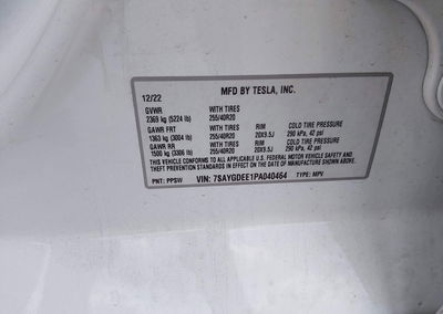 2023 Tesla Model Y Awd/long Range Dual Motor All-wheel Drive, uszkodzenie: Tył, Iaai lot 46189146, zdjęcie 9 z 23