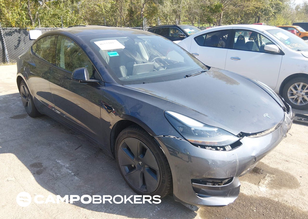 2023 Tesla Model 3 Rear-wheel Drive, daño Frontal, Iaai lote 46332017