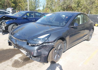 2023 Tesla Model 3 Rear-wheel Drive, daño Frontal, Iaai lote 46332017, foto 2 de 21