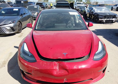 2021 Tesla Model 3 Long Range Dual Motor All-wheel Drive, Front & Rear damage, Iaai lot 46082913, photo 6 of 15