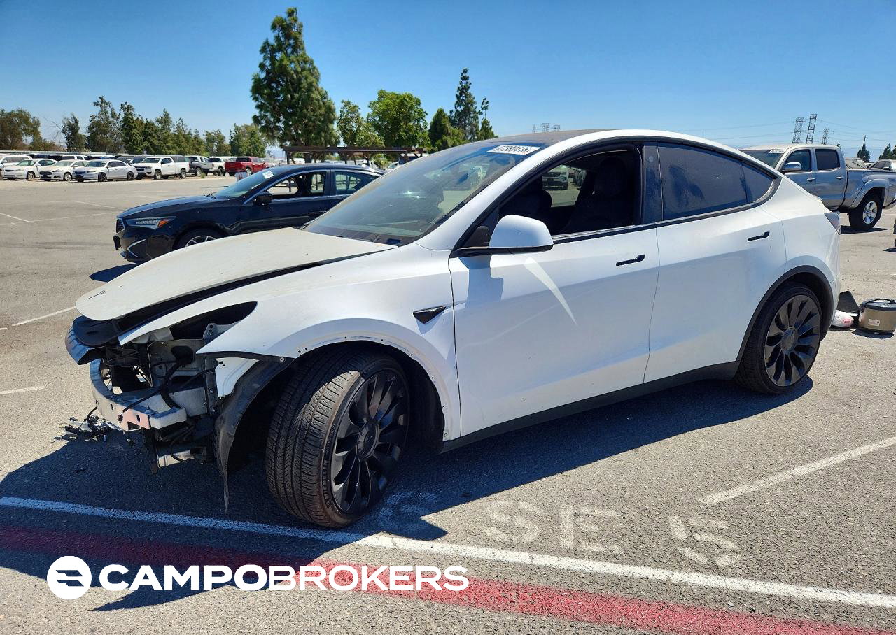 2022 Tesla Model Y, daño Frontal, Copart lote 67380416