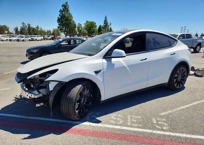 2022 Tesla Model Y, daño Frontal, Copart lote 67380416
