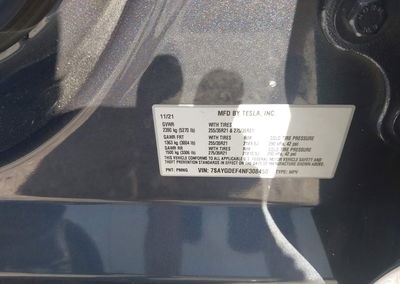2022 Tesla Model Y Performance Dual Motor All-wheel Drive, Rear damage, Iaai lot 46055069, photo 9 of 16