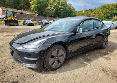 2021 Tesla Model 3, Rear End damage, Copart lot 72866016