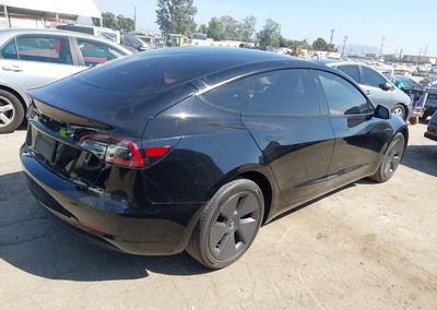 2023 Tesla Model 3 Rear-wheel Drive, Left Front damage, Iaai lot 46222190, photo 4 of 19
